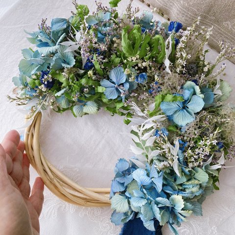 ✽❁✽❁ 夏！summer wreath ✽❁✽❁ブルーリース