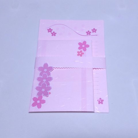 桜１８【和紙】～レターセット～