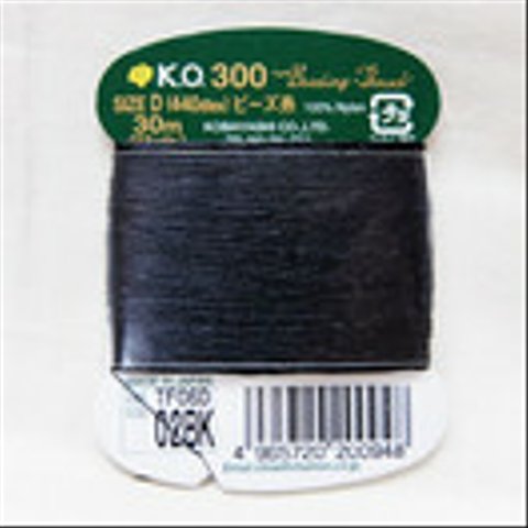 2枚入 ビーズ糸　KO300　カード　ブラック