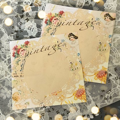 《送料込み》バラメモ❤︎上質紙30枚入　vintage