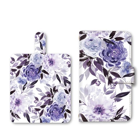 スマホケース iPhone Android 全機種対応 スマホカバー ギャラクシーケース  ミラー 携帯ケース 花柄 花 薔薇 水彩画