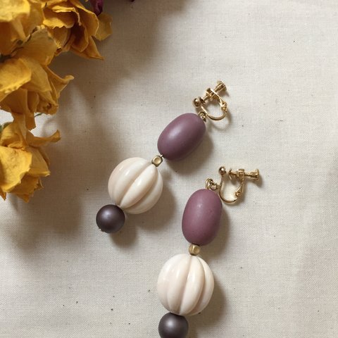 004  vintagebeads×matbeadsイヤリング