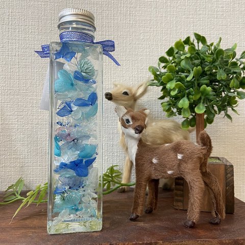 ハーバリウム完成品　No.48　Blue bouquet