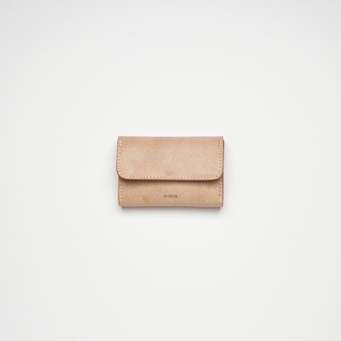 "flap card case" color : natural                                                カードケース　名刺入れ