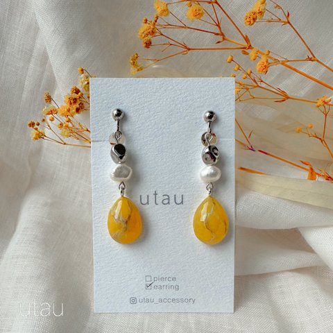 雫⋆yellow⋆イヤリング