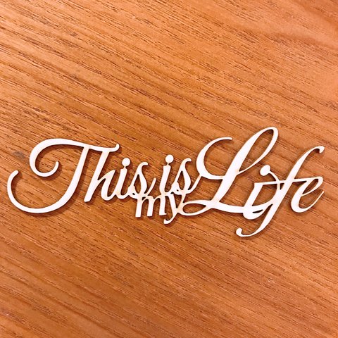 [This is my life]タイトルチップボード（2個入り