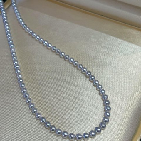 【高級】あこや真珠　一連ネックレスs925