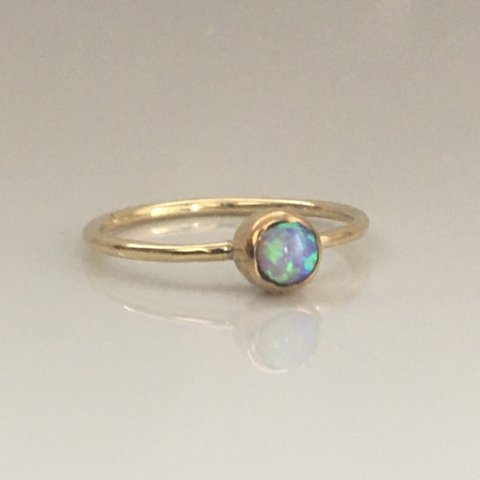 真鍮リング「opal」