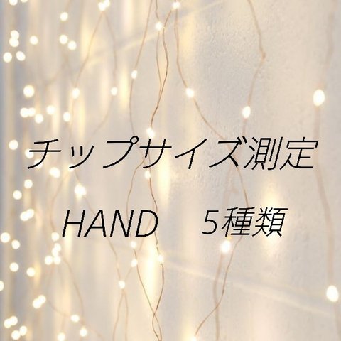 チップサイズ測定Hand