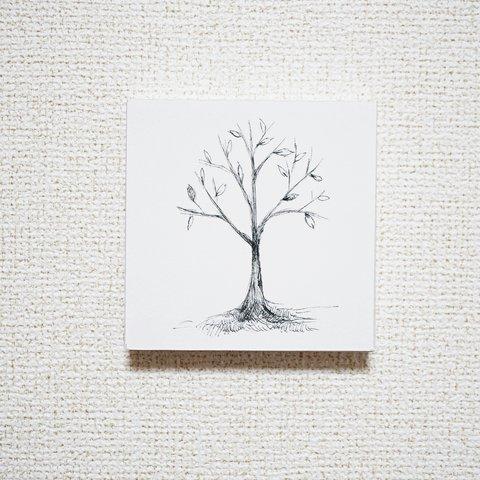 tree　アートパネル１０ｃｍ×１０ｃｍ