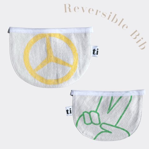 【titi original】 Reversible  Bib ・ Mサイズ