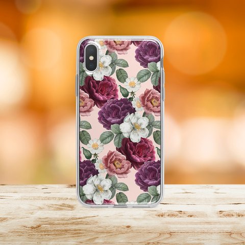 『エレガントな薔薇』スマホケース iPhoneケース Androidケース ハードケース iPhone11