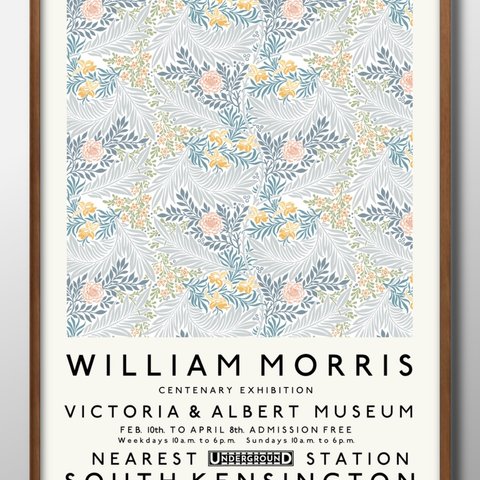 11289■A3アートポスター『ウィリアムモリス』絵画/イラスト/マット/北欧