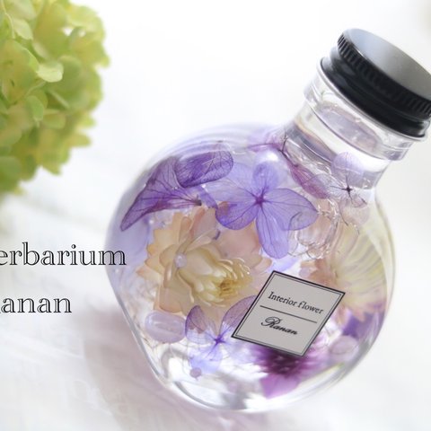 再販❁藤❁purple＆purple❁❀herbarium❁❀猫びん