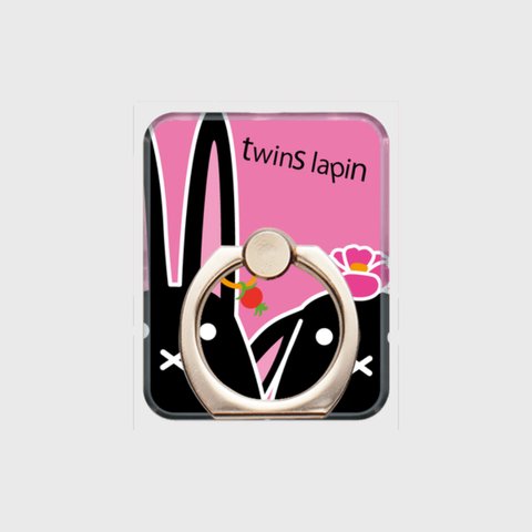 twins lapin の ピンク の スマホリング 