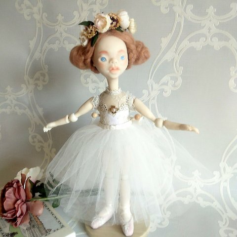 バレエ少女　handmade doll  No.052