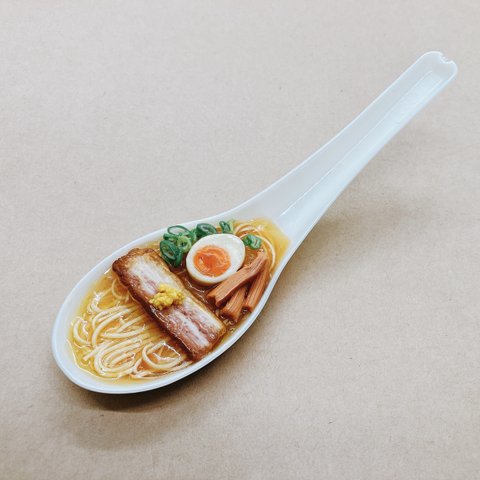 ラーメンのミニチュアフード「柚子塩らーめん」