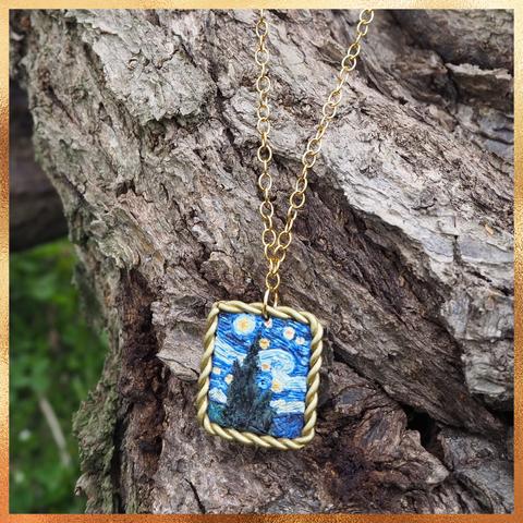 Gogh The Starry Night necklace