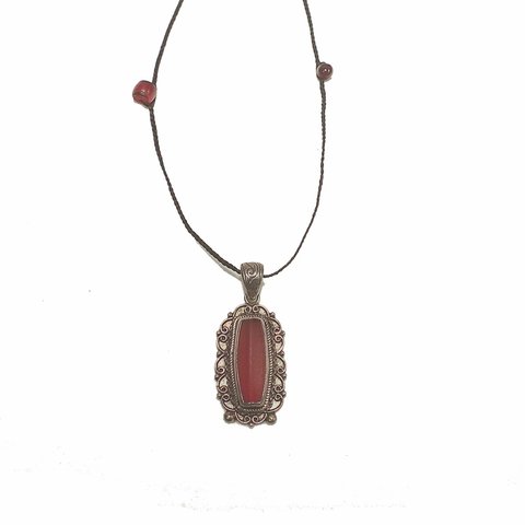 19世紀頃のベネチア赤トンボ玉ネックレス