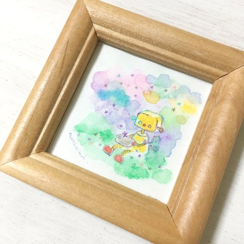 ミニ原画◇花畑は星畑