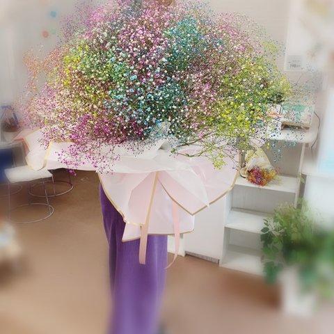 HAPPY かすみ草 プロポーズブーケ 生花【かすみそう】