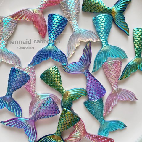 《6pcs》人魚 マーメイド カボション【Ca-238】