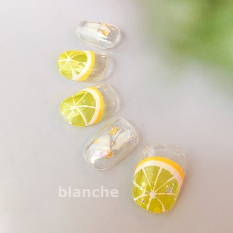 blanche夏限定フルーツネイル✳︎レモンネイル