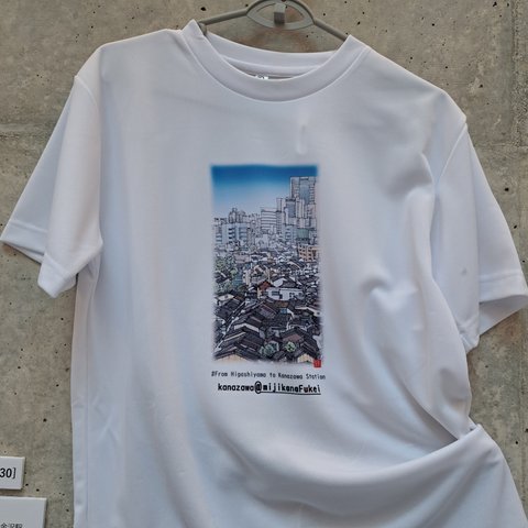 手描き風景スケッチTシャツ（金沢の風景）