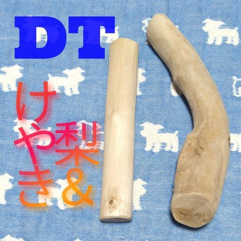 DT.けやき梨の木新品.犬用おもちゃ、小型犬小さめ中型犬向け歯固め、かじり木