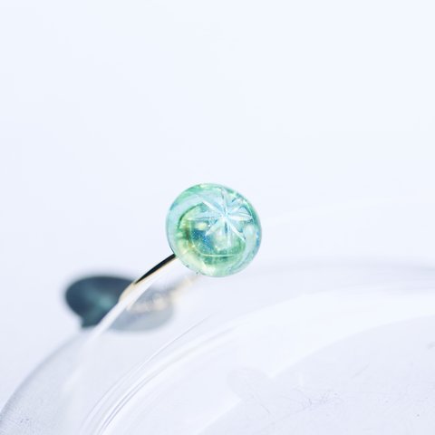 glass jellyfish ring #17
