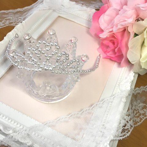 みんさま専用✨もっと小さなパールティアラカチューム✨