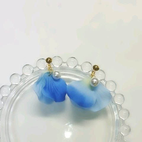 アジサイの花びら ピアス