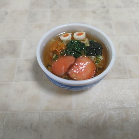 しょうゆラーメンのミニチュア