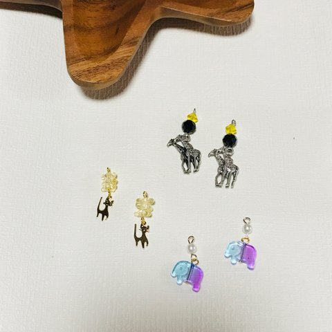 動物たちのear accessory 3点set