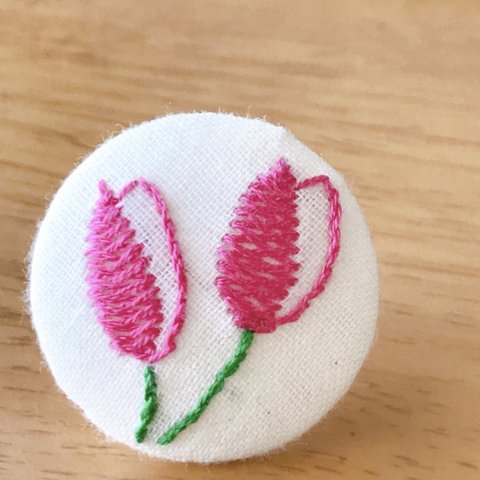 刺繍ブローチ 🌷チューリップ