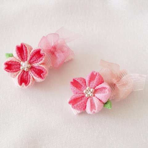 【再追加しました♪】〜桜 SAKURA〜 ヘアクリップ mini