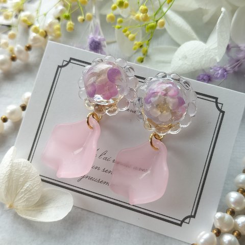 春🌸ひとひら ふたひら 花びらピアス