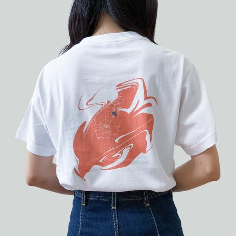 TIGER GRAPHICS WHITE ハイクオリティー半袖Tシャツ