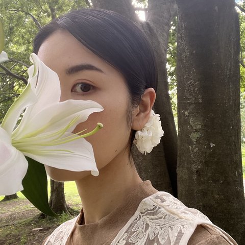  「lily」紫陽花のイヤーフック