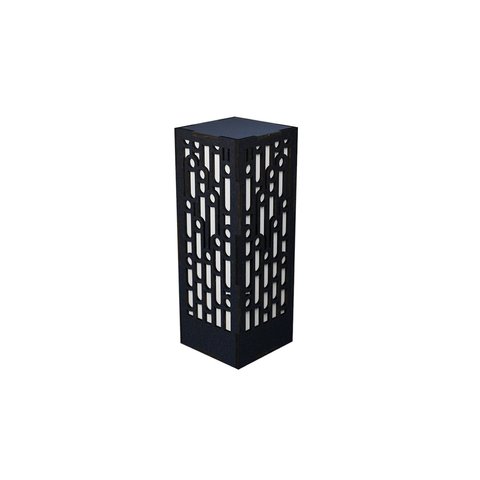 ミニ行灯 竹 - 置き型照明 Mサイズ ブラック