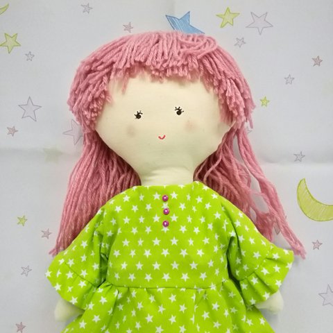 むぎちゃん オリジナル 着せ替え人形 抱き人形 かわいい 手作り ハンドメイド 癒し 介護 リハビリにも