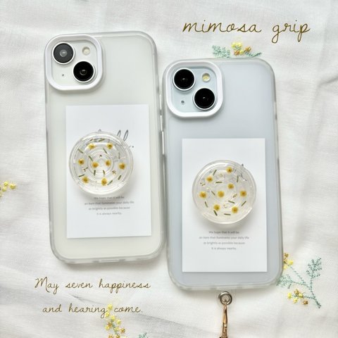 【mimosa grip】 マットiPhoneケース.｡.＊ﾟ スマホケース/スマホグリップ　【k】