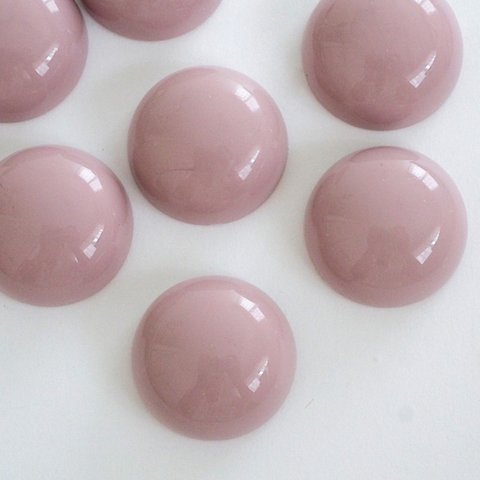 10pcs [ピンク] 半円 カボション アクリルパーツ  a052