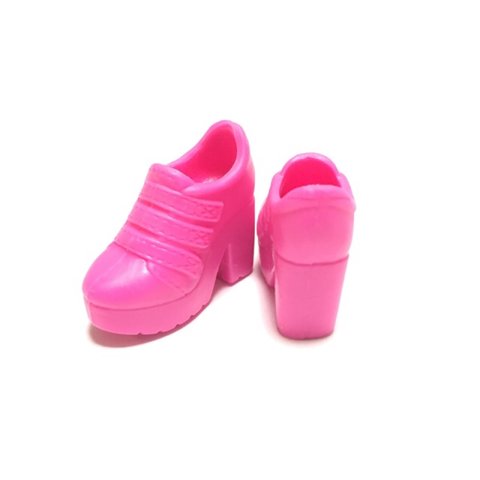 2ペア ピンクカラー スニーカー 靴 人形  ドール用 カスタム アイテム ドール用品 ドールハウス 01-X00004