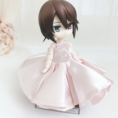 プリンセスレース_ピンク_プリンセスドレス【ねんどろいどwoman,girl,オビツ11サイズ】