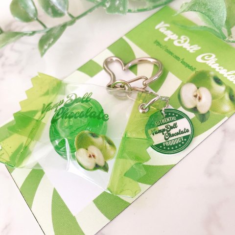 グリーンアップルキャンディー🍏キーホルダー