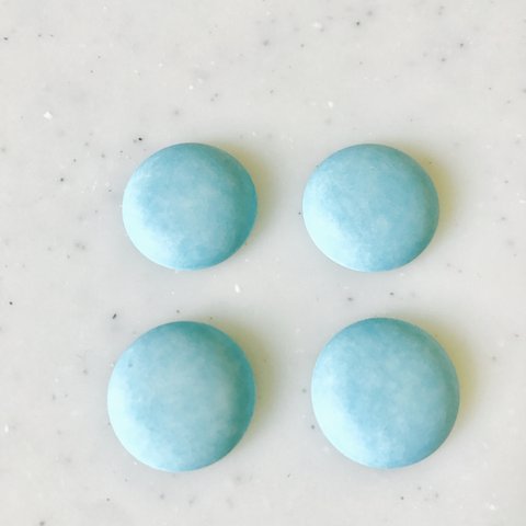 Vintage Matte Light Blue 18mm Cabochons 《2060》