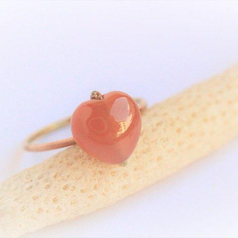 ぷちっと♡シンプル　インカローズ　Ring　14KGF or Silver　