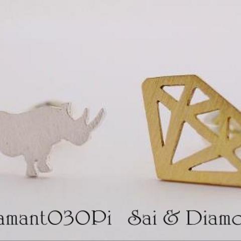 Sai & Diamond　ピアス　【adamant030Pi】