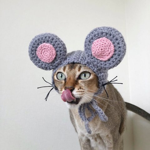 子年🐭ネズミ帽子 耳だしタイプ